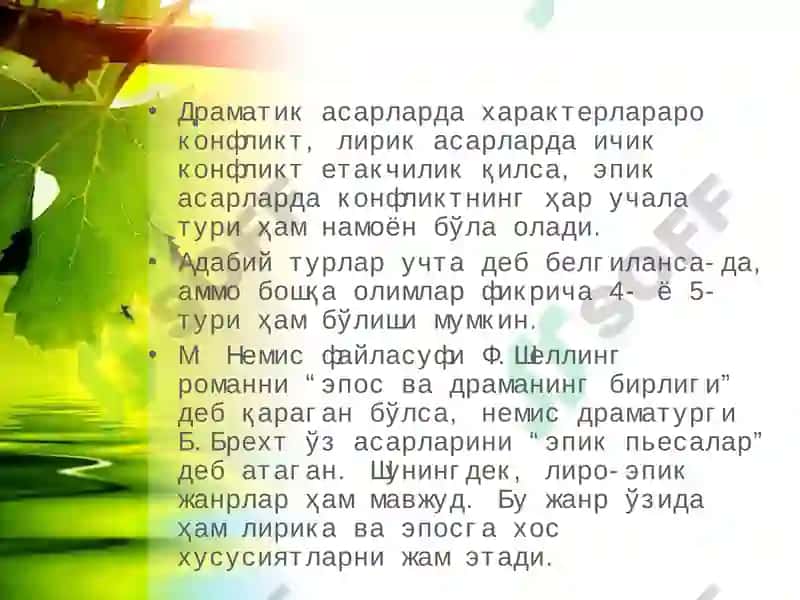 Адабий тур тушунчаси 5