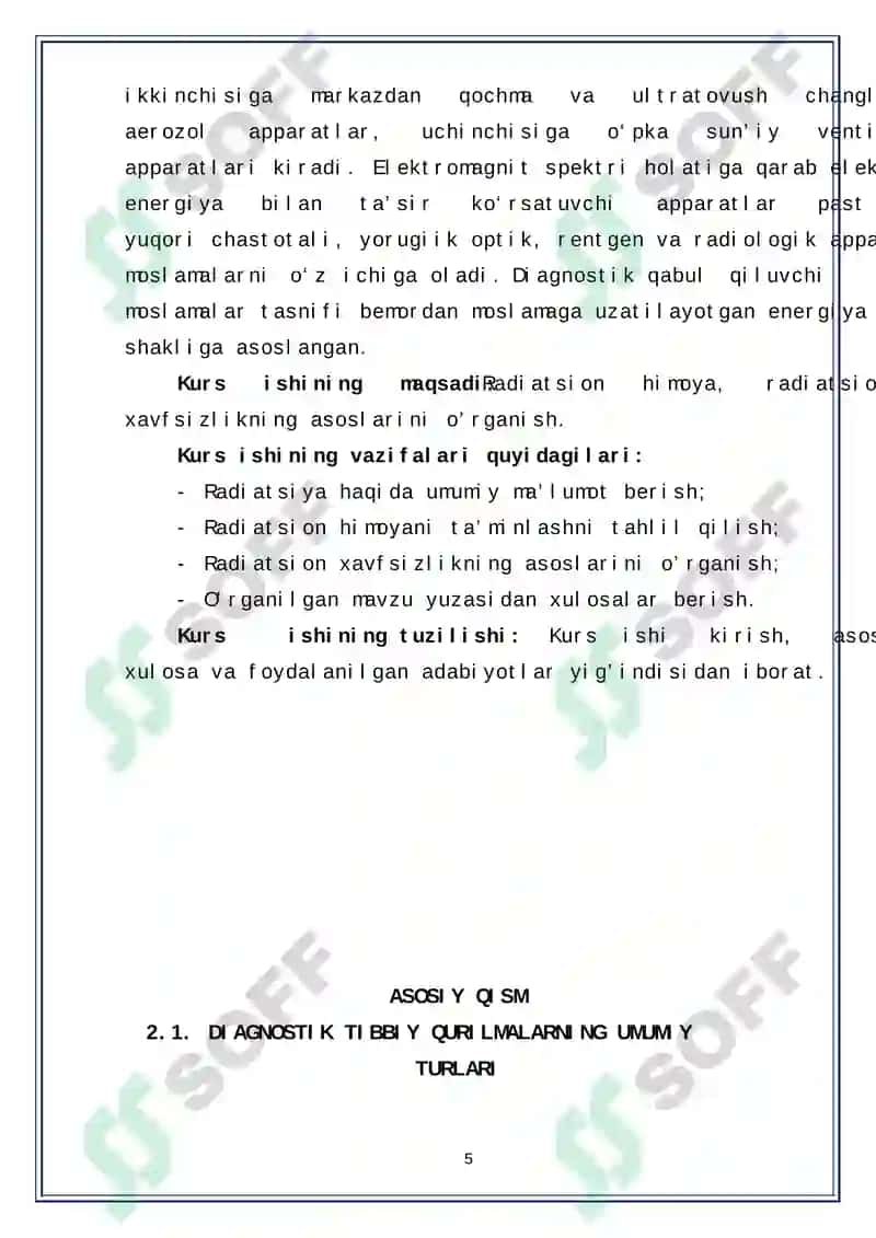 DIAGNOSTIKADA QO’LLANILADIGAN TIBBIYOT QURILMALARI 5