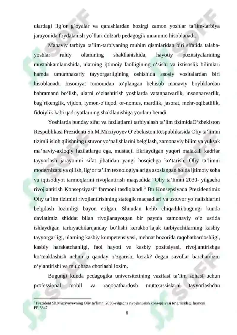 Milliy ma’naviy qadriyatlarni boshlangʻich taʼlimda singdirish texnalogyasi 5