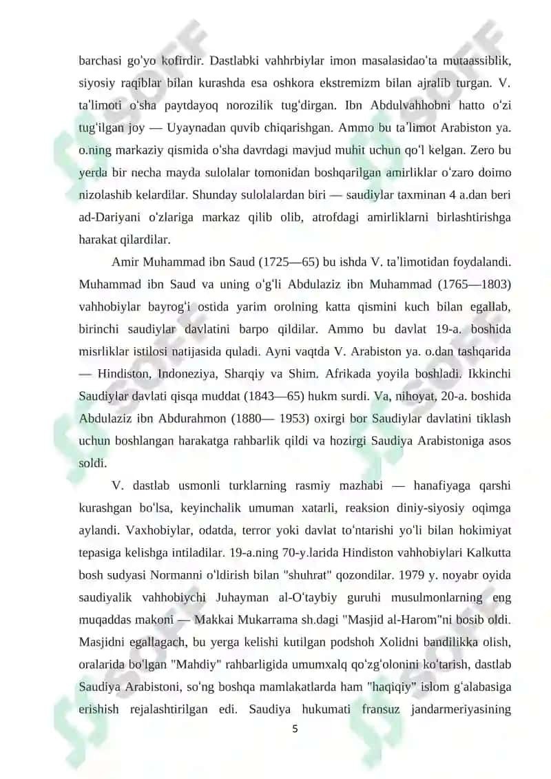 Vahobiylik harakati va unga qarshi kurashlar 5