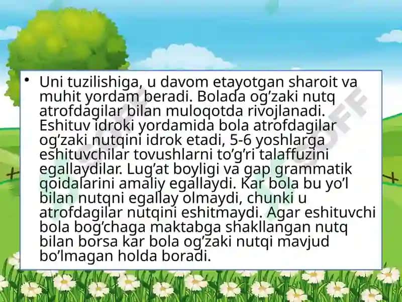 Maktabgacha yoshdagi zaif eshituvchi bolalarni og‘zakiniutqqao‘rgatish 5