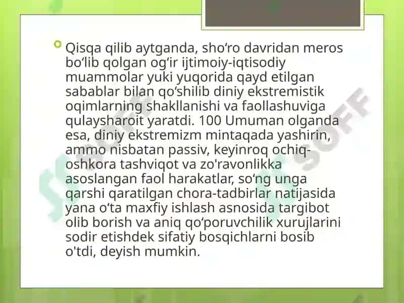 Markaziy Osiyodagi barqarorlikka tahdid solayotgan diniy ekstremistik va terroristik tashkilotlar 5