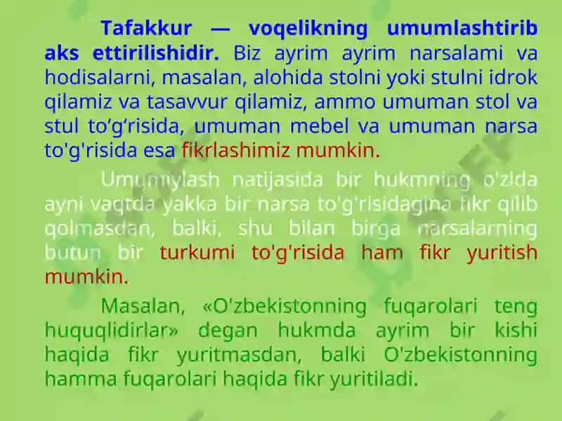 Tafakkur Haqida Umumiy Tushuncha 5