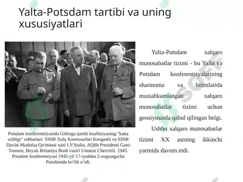 Yevropamamlakatlarixalqarovadiplomatikmunosabatlartizimida(1945-1991yy.) 5