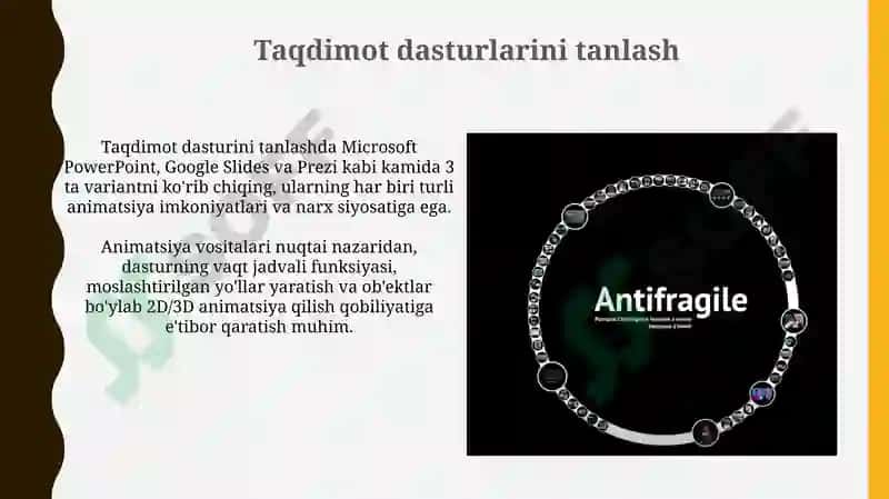 Animatsion taqdimot yaratish 5
