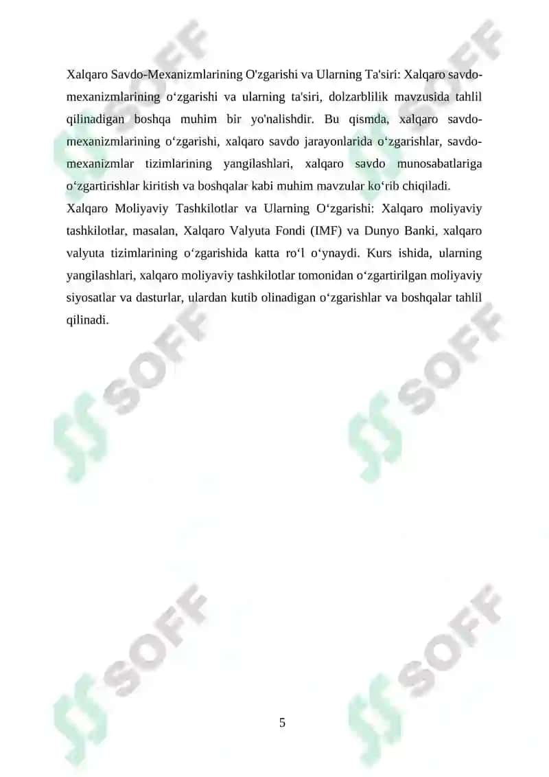 Xalqaro Valyuta Tizimlari va Ularning Oʻzgarishi 5