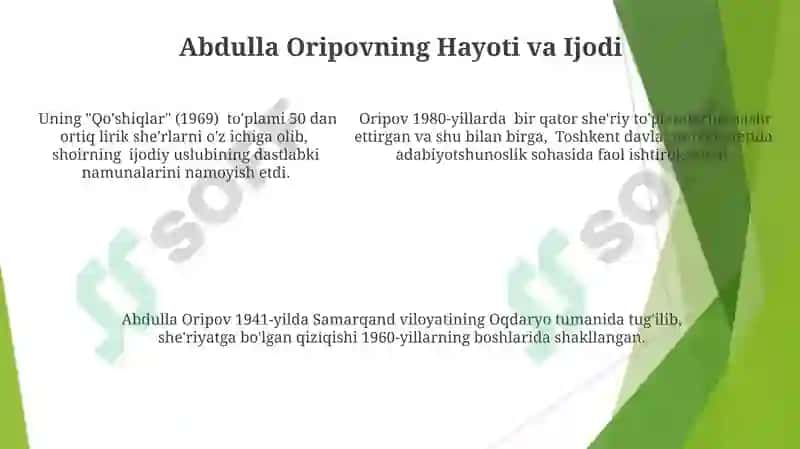Erkin Vohidov: Hayot va Ijodi 5