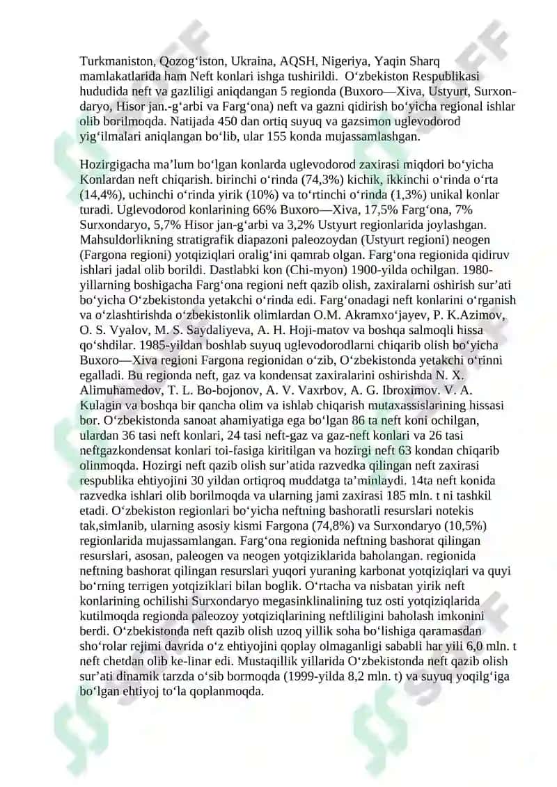 Neft tarkibidagi sikloalkanlar (naftenlar). sikloalkanlarning xossalari 5