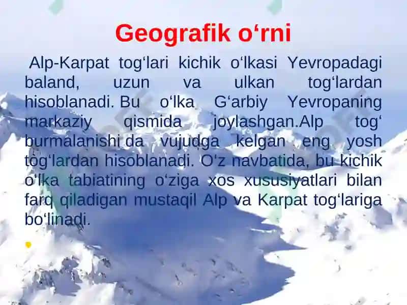 O'rta Yevropa 5
