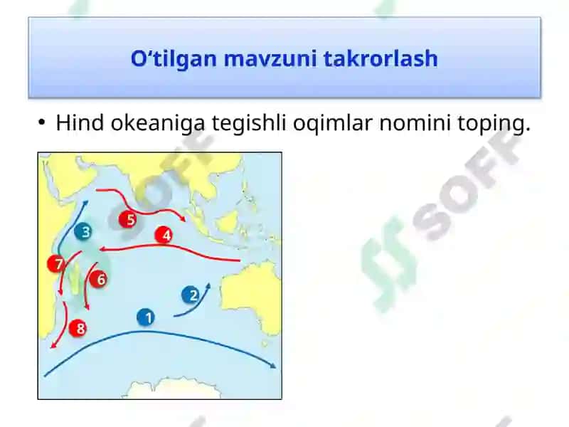 O‘tilgan mavzuni takrorlash 5