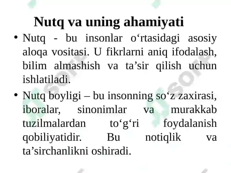 Nutqning ifodaliligi. O'zbek hujjatchiligi 5