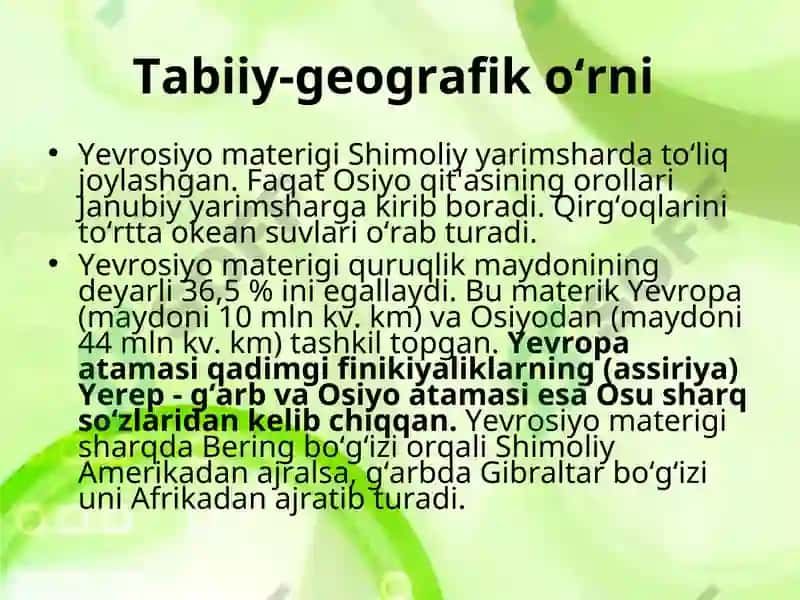 Yer yuzasi geografiyasi 5