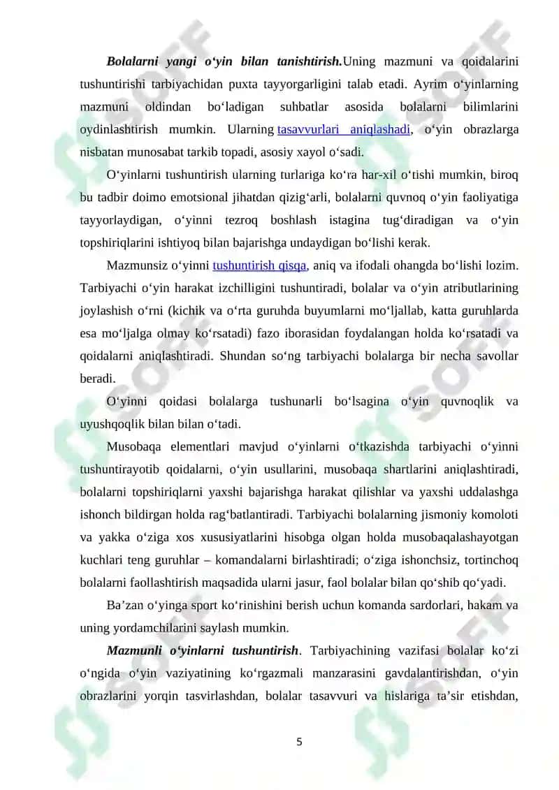 HARAKATLI O’YINLARNI QISQACHA TARIXI, TUSHINCHASI, DAVRLARI VA PEDAGOGIK AHAMIYATI 5