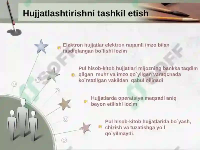 Bank hujjatlari, hujjatlar aylanishi va bank nazorati 5