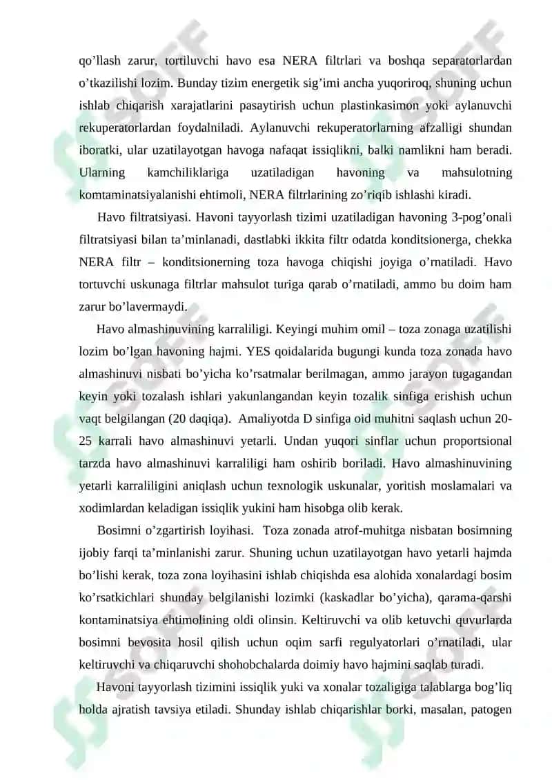 GEP Good Engineering Practice farmatsevtik korxonalarni va dorixona muassasalarini qurilishiga qo’yilgan gigienik talablar 5