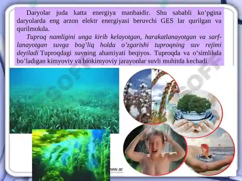 Gidrosferaning xususiyati va ekologik muammolari 5