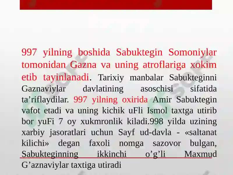 G’aznaviylar va Saljuqiylarning davlat boshqaruvtizimi 5