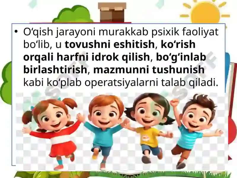 AQLI ZAIF BOLALARDA O'QISH KO'NIKMALARINI KORREKSIYA QILISH 5
