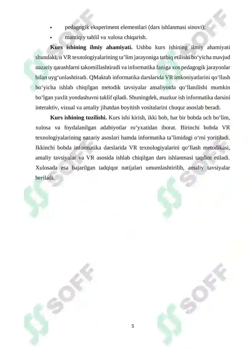 Informatika darslarida VR texnologiyalarini qo‘llanilishi 5