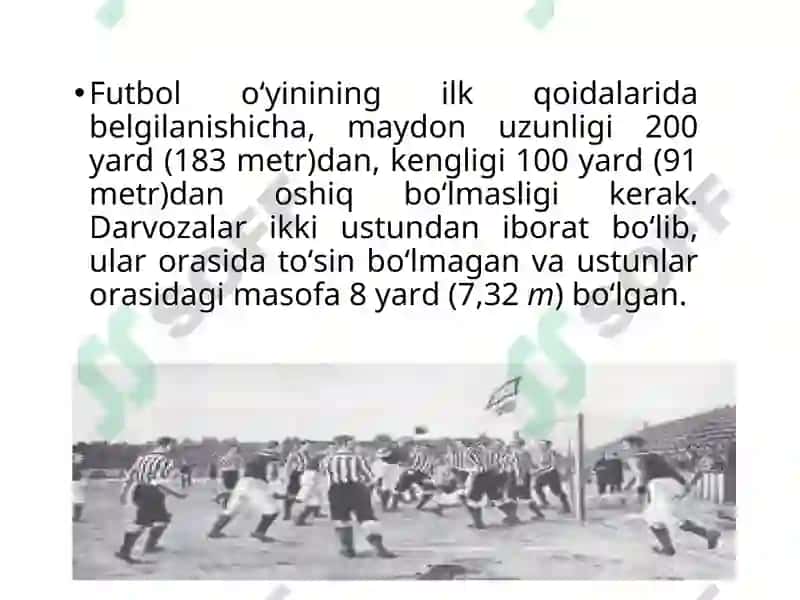 Futbol o‘yinining kelib chiqishi va rivojlanishi tarixi 5