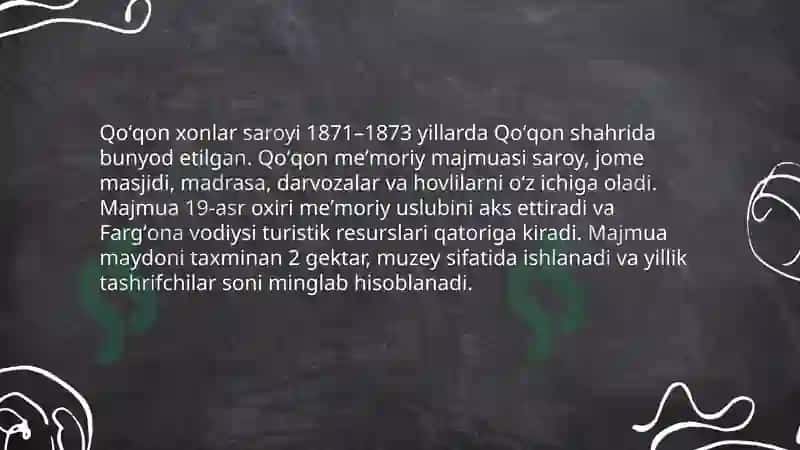 Fargʻona mintaqasi turistik resurslari 5