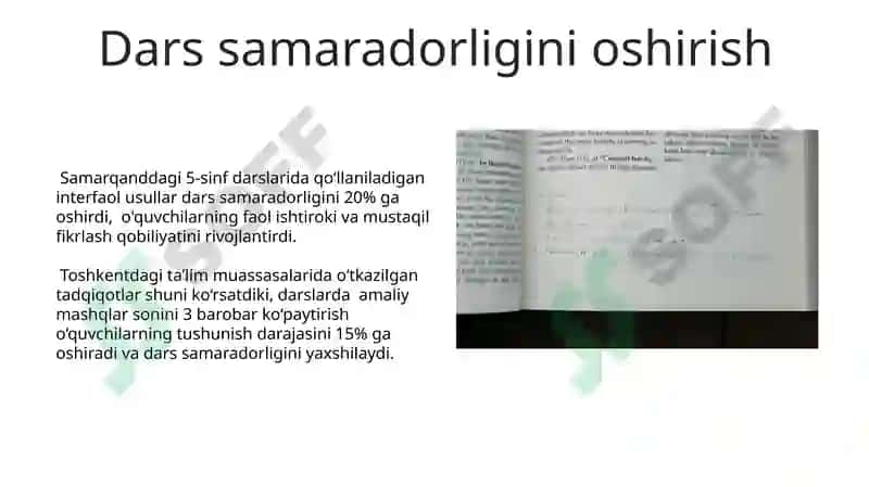 Yordamchi Maktab Darslarida Matnlarga asoslangan Vazifalar 5