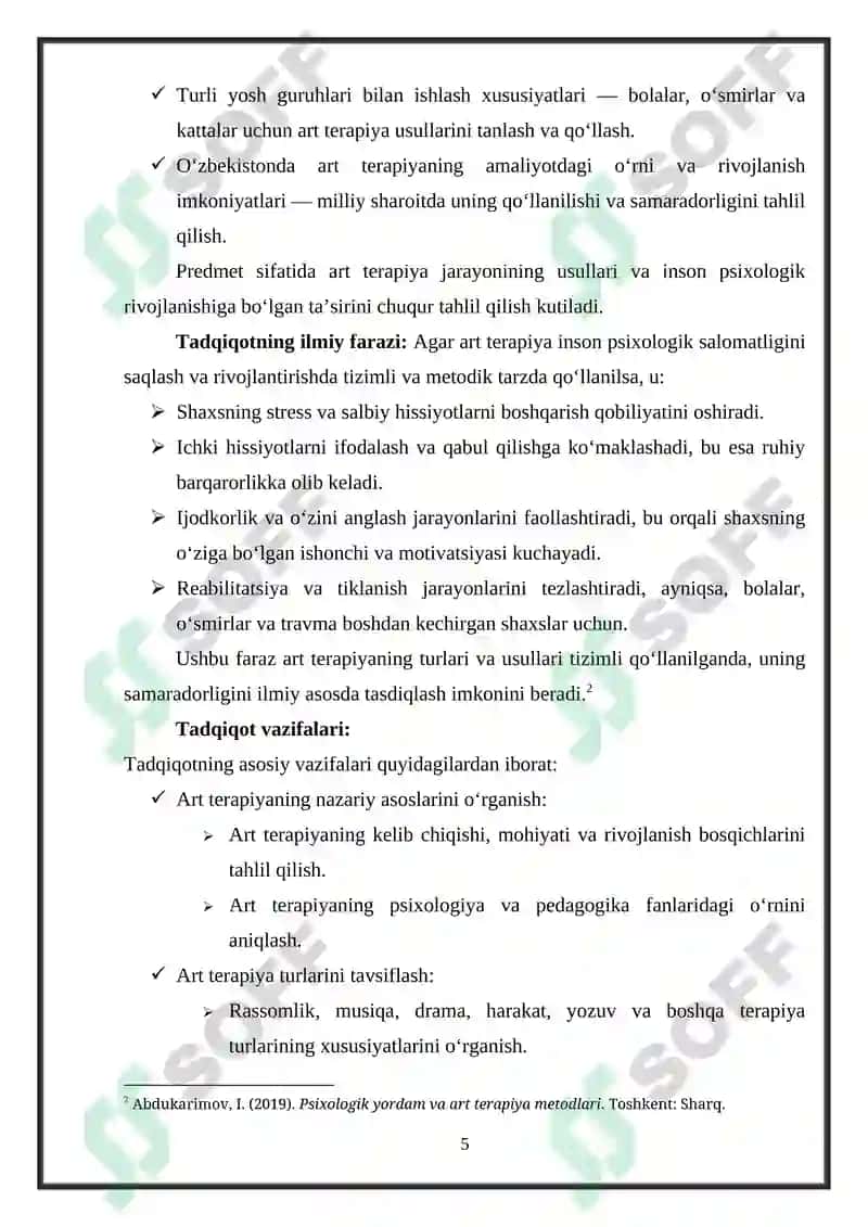 Art terapiya va uning turlari 5