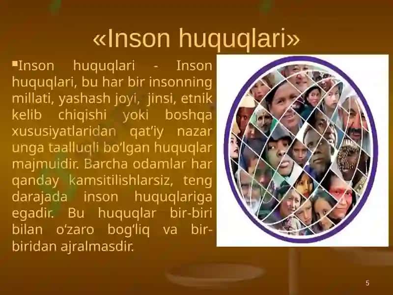 Inson huquqlari bo‘yicha xalqaro standartlar va himoya qilish mexanizmlari 5