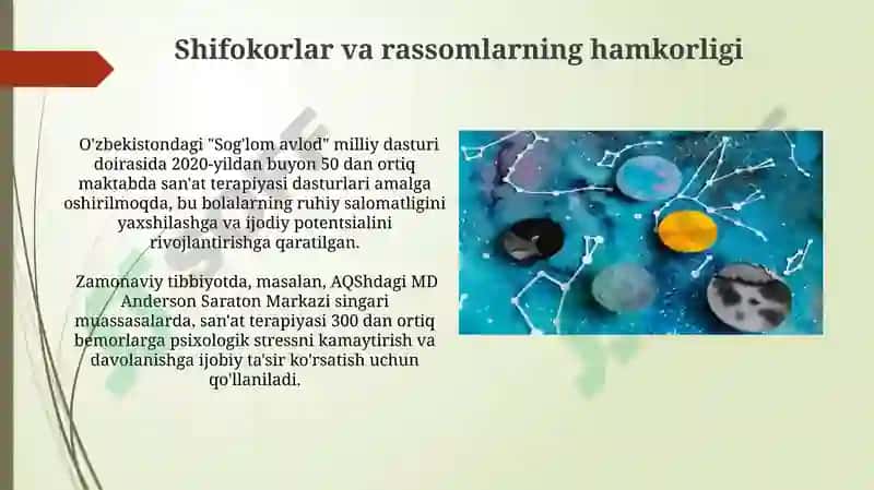 Tibbiyot va sanʼatning bir-biriga bogʻliqligi 5