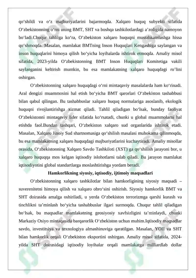 Xalqaro Tashkilotlar bilan Hamkorlik 5