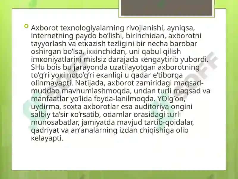 Mediasavodxonlik va axborot madaniyat tushunchasi evolyutsiyasi va dialektikasi 5