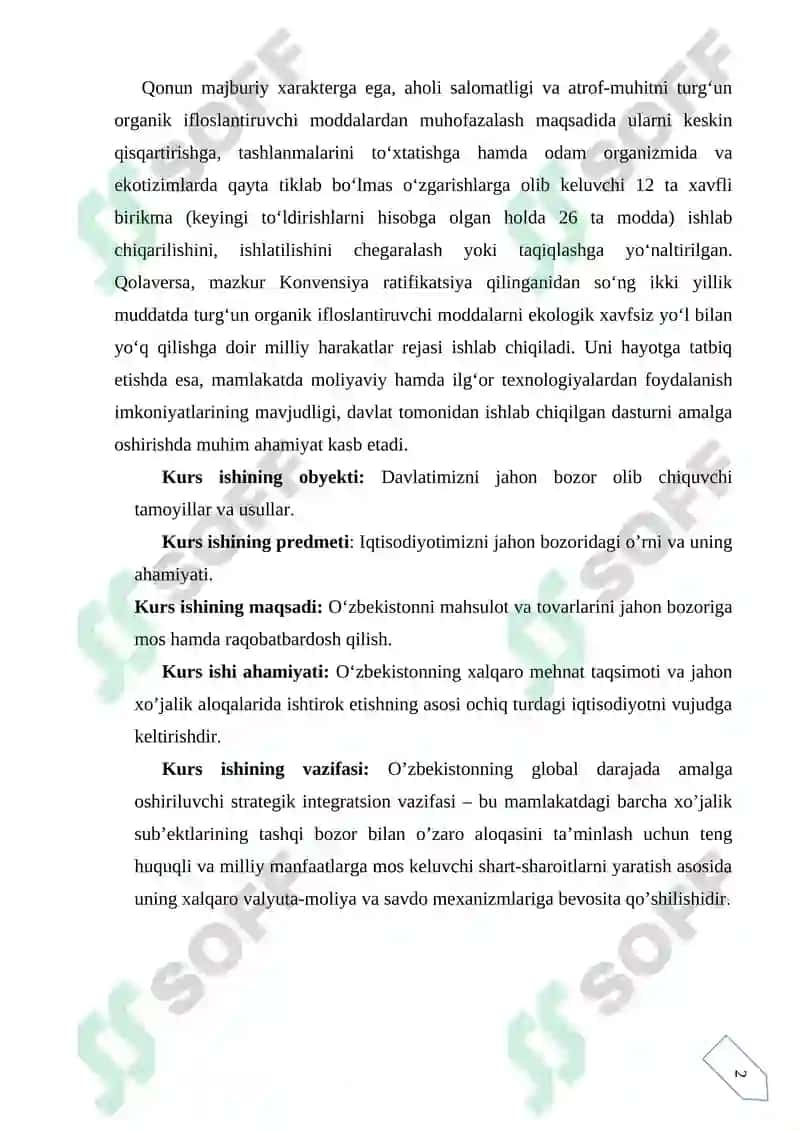 Ishlab chiqarilayotgan maxsulotlar hamda korxonalarni jahon bozoriga yaroqli raqobatbardosh qilib ishlab chiqarish 5