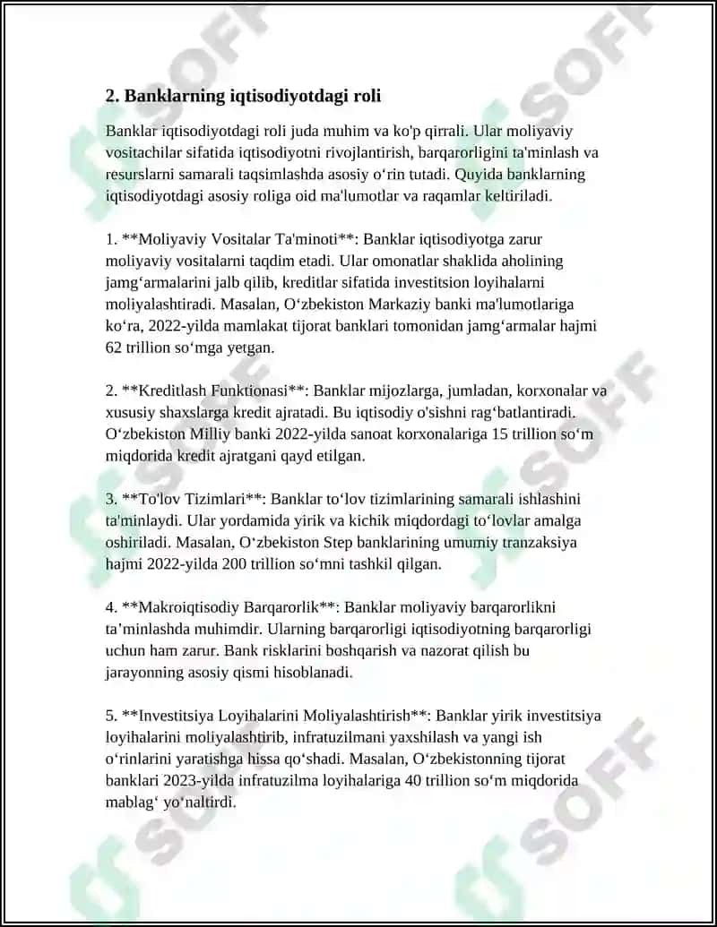 Pul-Kredit Tizimi va Banklar 5
