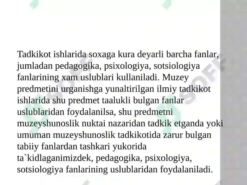 Muzeylarningilmiy-tadqiqotchilikfaoliyati 5