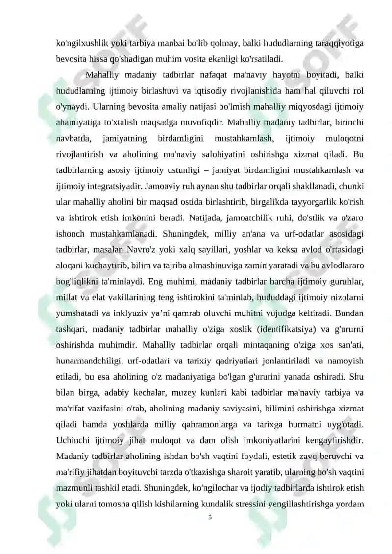 MAHALLIY MADANIY TADBIRLAR ORQALI TURIZMNI RIVOJLANTIRISH 5