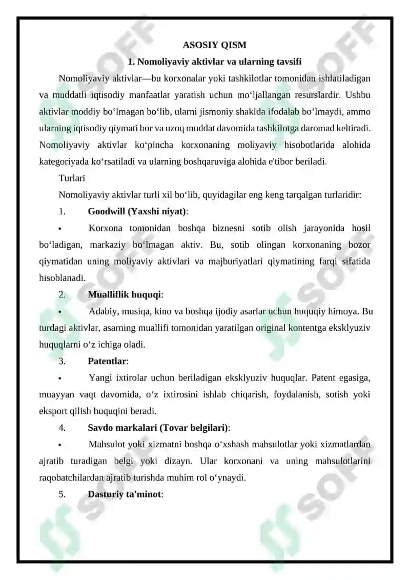 BYUDJET TASHKILOTLARINING NOMOLIYAVIY AKTIVLAR HARAKATI TO'G'RISIDAGI HISOBOTI 5
