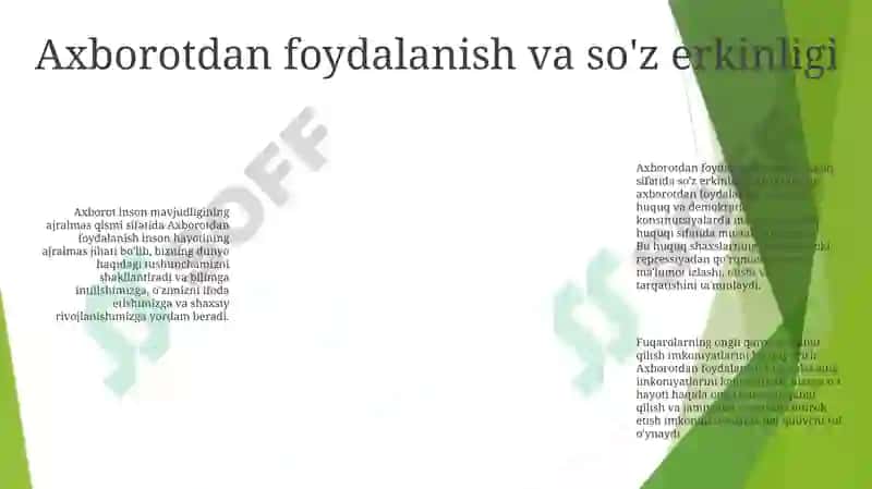 Axborot Inson Hayotining Ajralmas Qismi Sifatida 5