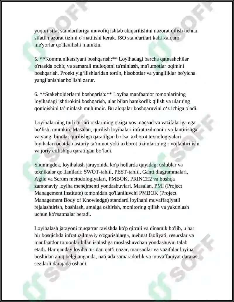 TABIIY OLTINGUGURTDAN SULFAT KISLOTA ISHLAB CHIQARISHNI O'CHOQ BO'LIMINING ( KONTAKT APPARATI, ABSORBER) HISOBINI BILAN LOYIHASI 5
