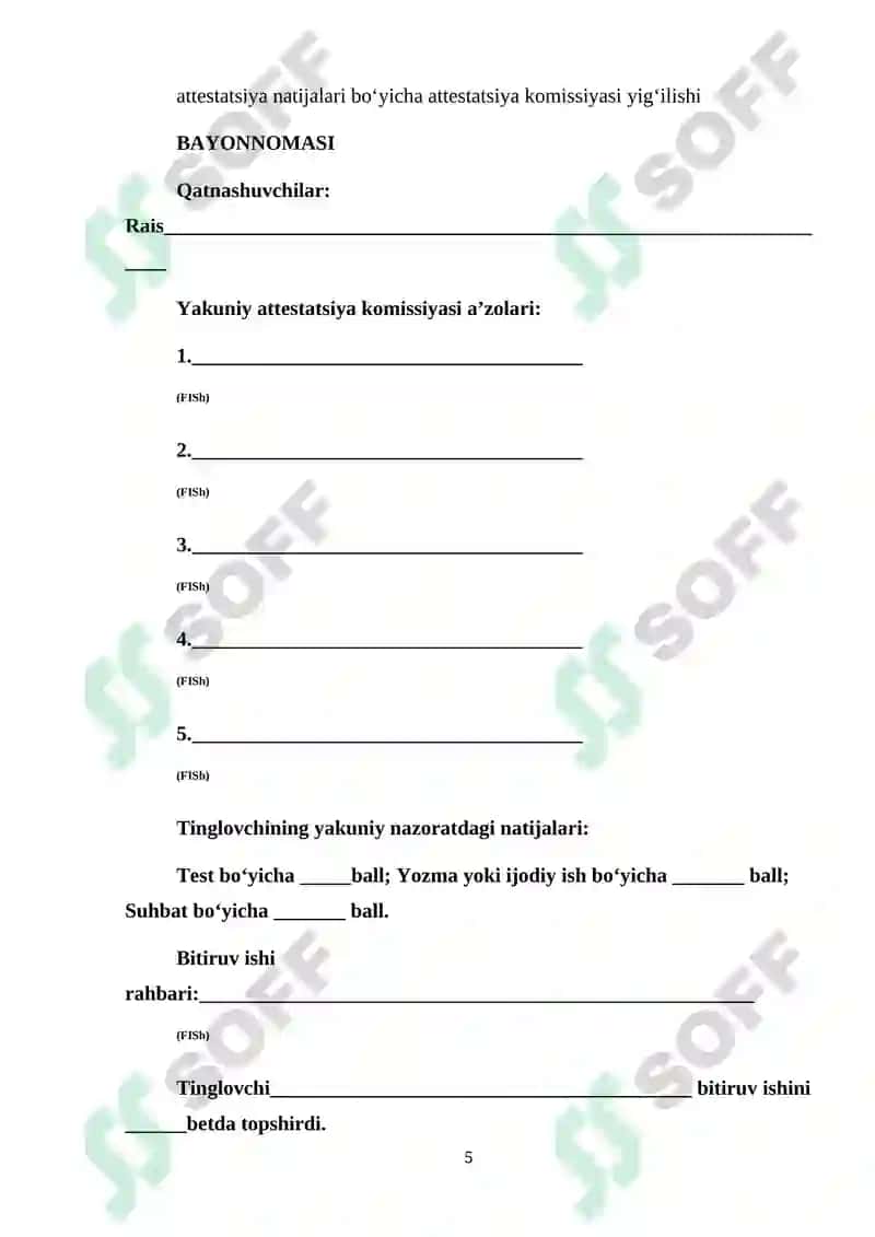 Feʼlning leksik-grammatik xususiyatlari (leksik, morfologik belgilari, sintaktik vazifalari) 5