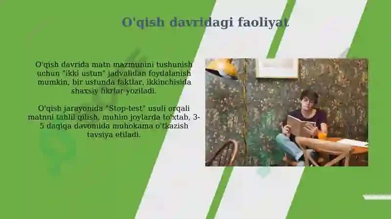Adabiy matn bilan ishlash bosqichlari 5