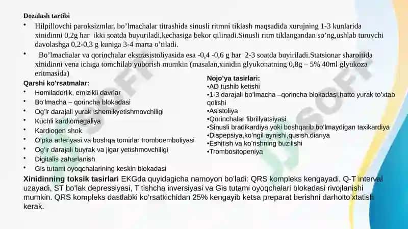 Antiaritmik dori vositalari 5