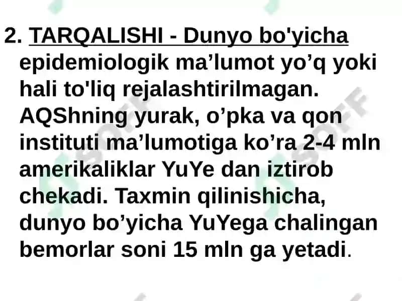 YURAK   YETISHMOVCHILIGI 5