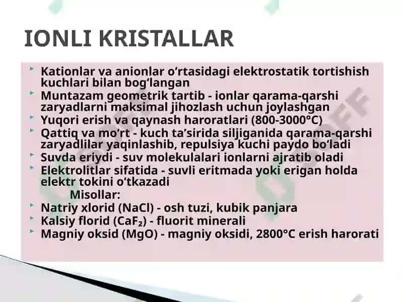 Kristallarning Kimyoviy Tarkibini O’rganish 5