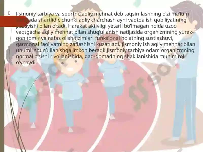 Jismoniy mashqlarning odam organizmi va rivojlanishiga ta`siri 5