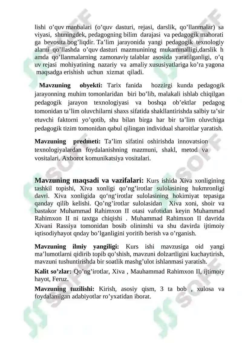 Muhammad Rahimxon II hukumronligi davrida Xiva xonligida iqtisodi jarayonlar 5