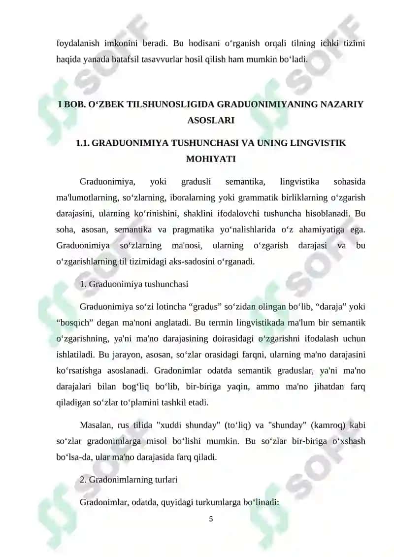 o‘zbek tilshunosligida graduonimiya hodisasining ilmiy tadqiqi 5