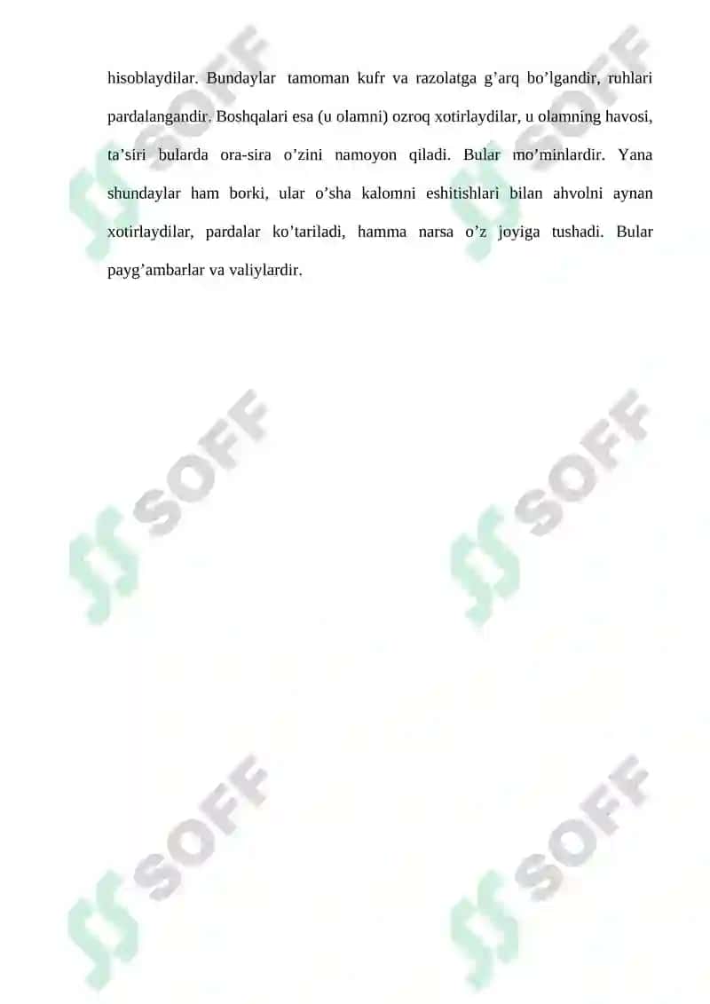 Asardagi Qur’on Karim oyatlari va hadislar 5