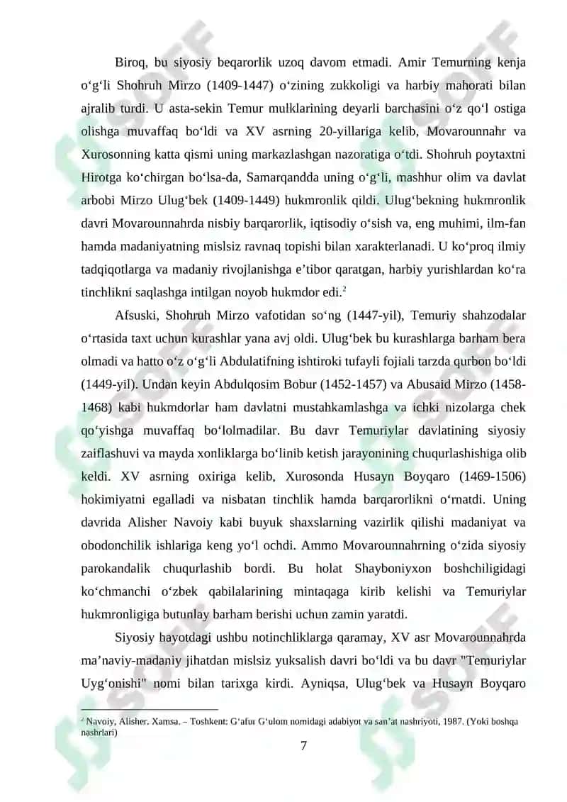 Alisher Navoiy asarlarida aks etgan odob-axloq masalalari va tarbiyaviy g'oyalarni kompleks tahlil qilish 5