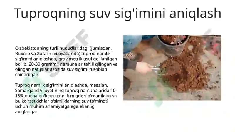 Tuproqni fizik xossalarini aniqlash 5