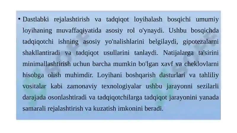 Tadqiqot Usullari va Ko'nikmalar 5
